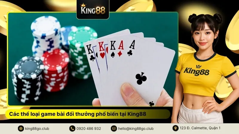 Các thể loại game bài đổi thưởng phổ biến tại King88