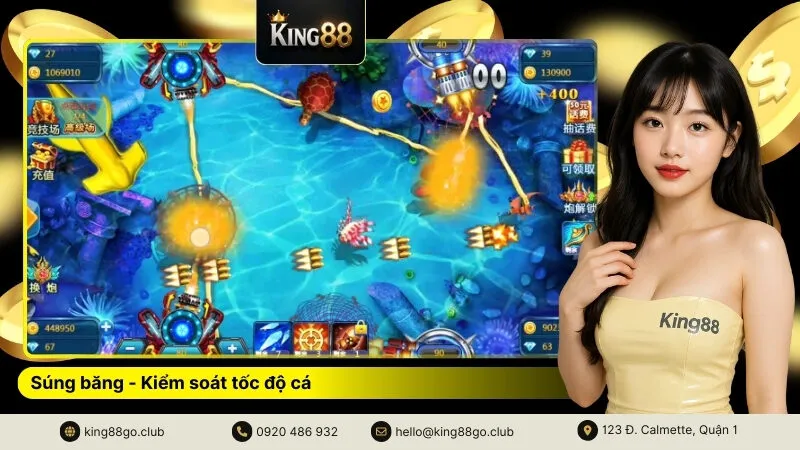 Súng băng - Kiểm soát tốc độ cá